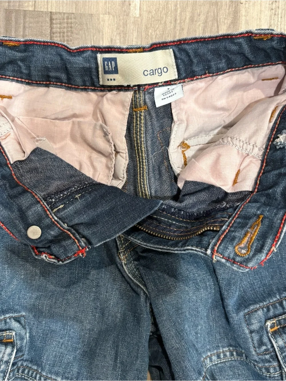 GAP Boys Cargo Jean Shorts “Jorts” SZ 7